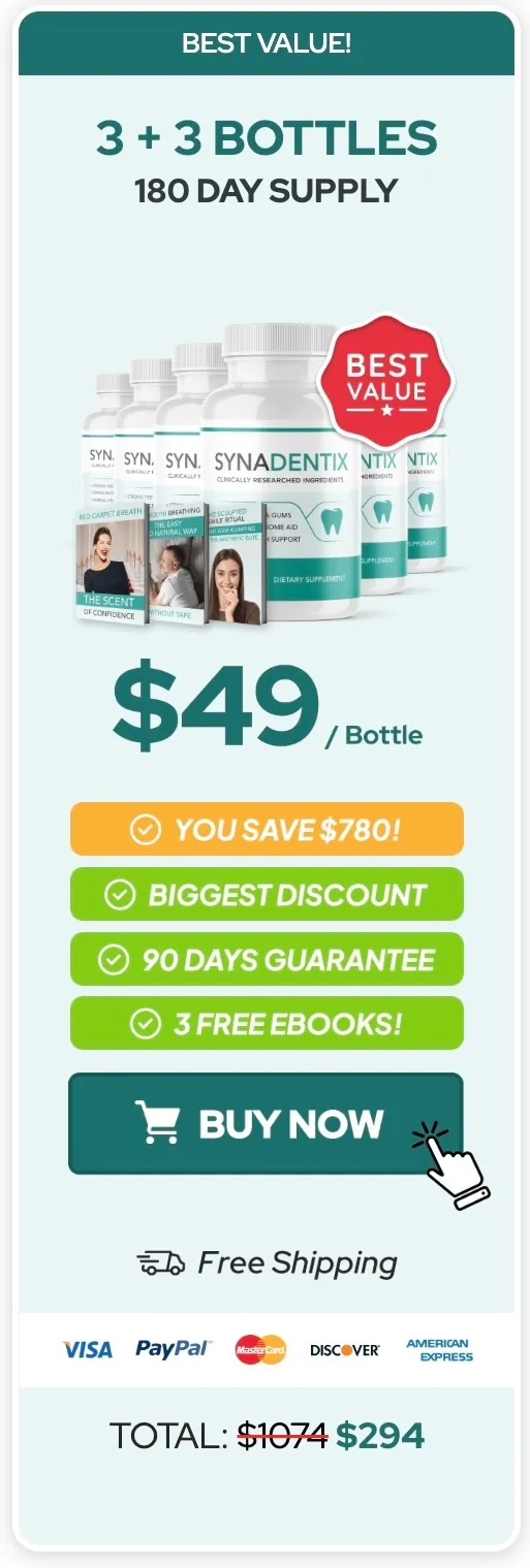Synadentix six bottle bundle for extended oral care
